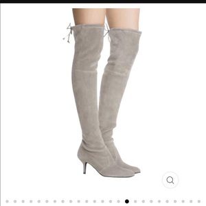 Stuart Weitzman Grey Suade Boots